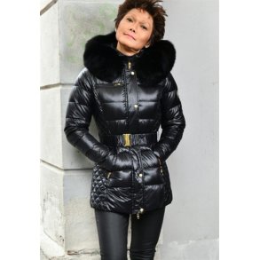 Beam Mid Belt - Black - Fox Fur